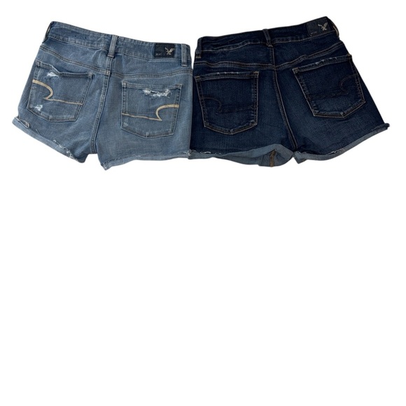 2 Pair American Eagle Hi-Rise Shortie Jean Shorts – Size 4 & 6 - Picture 7 of 7